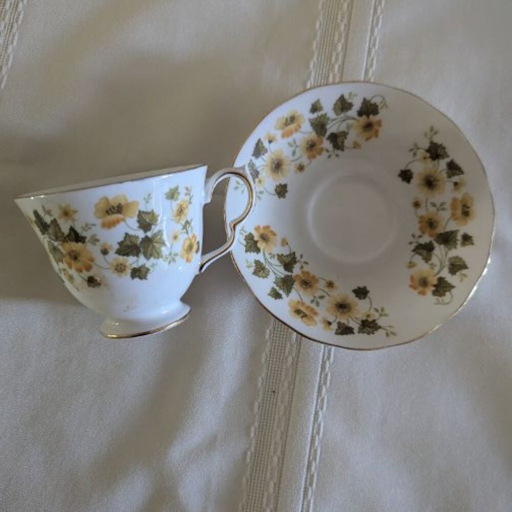 Queen Anne #E679 Bone China Made in England Teacup and Saucer